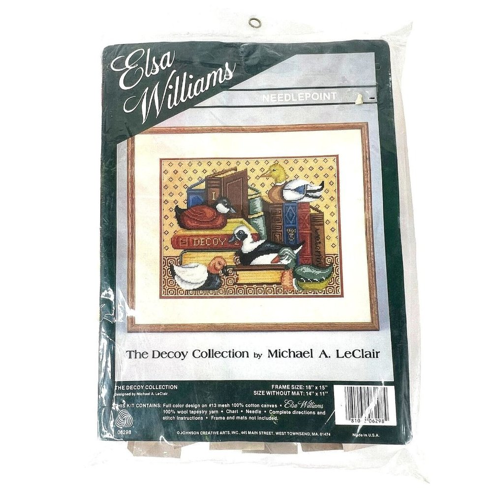 Elsa Williams Needlepoint Kit The Decoy Collection Mallard Duck Michael LeClair